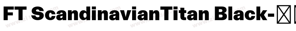 FT ScandinavianTitan Black字体转换